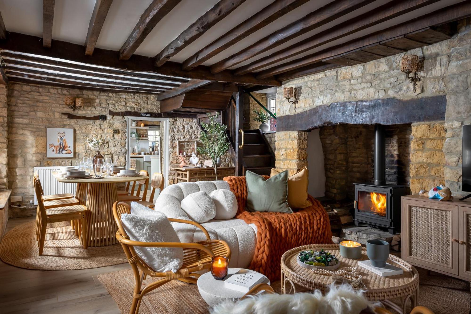 Bourton Scandi Chic Authentic Cottage Buitenkant foto